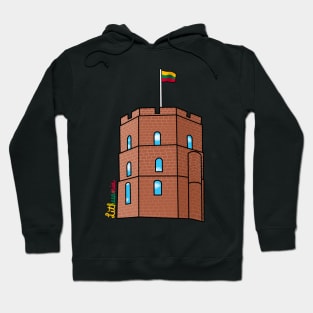 Vilnius Lithuania Castle Tower Hoodie